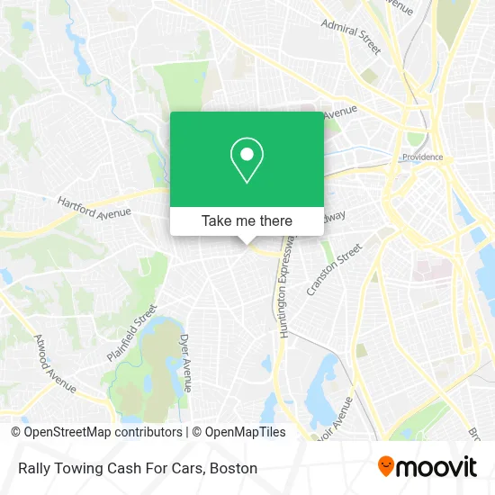 Rally Towing Cash For Cars map