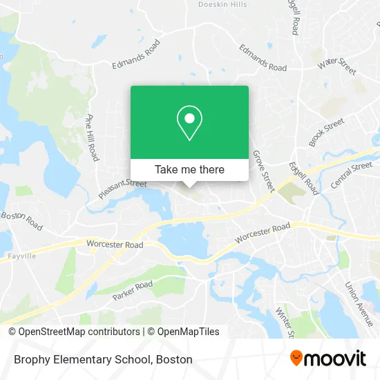 Brophy Elementary School map