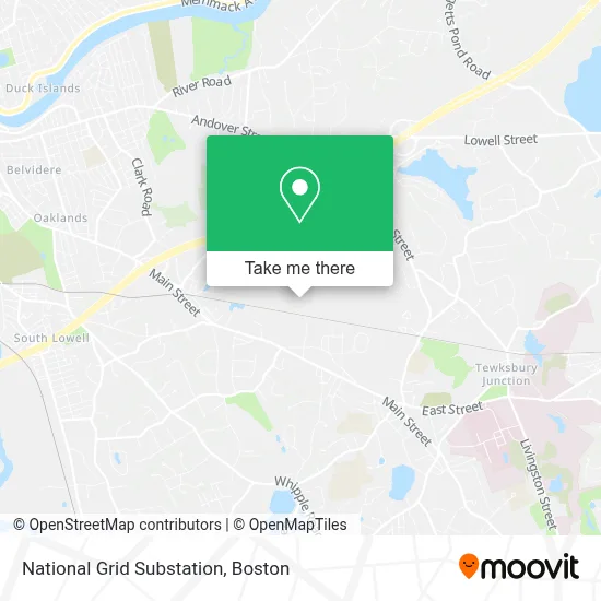 National Grid Substation map