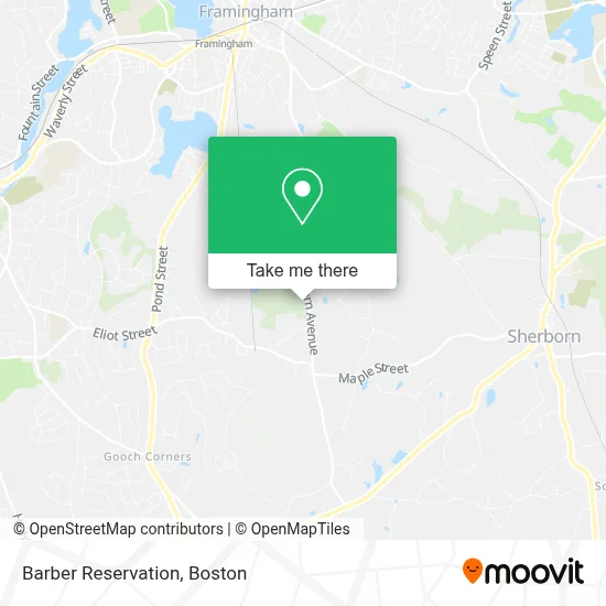 Barber Reservation map