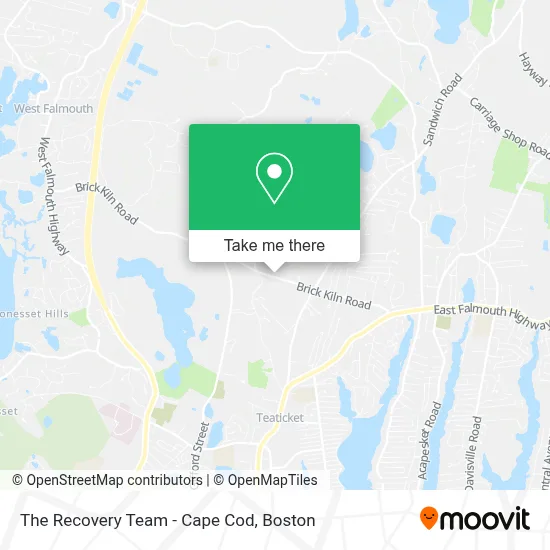 The Recovery Team - Cape Cod map