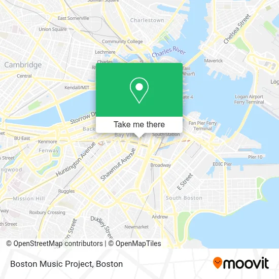 Boston Music Project map