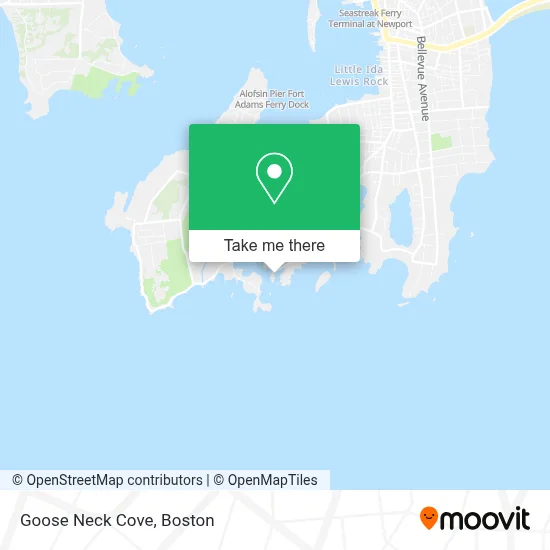 Goose Neck Cove map