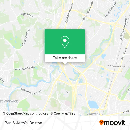 Ben & Jerry's map