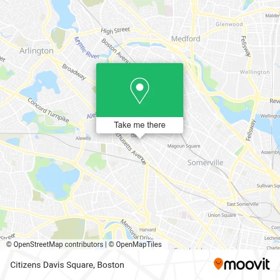 Citizens Davis Square map