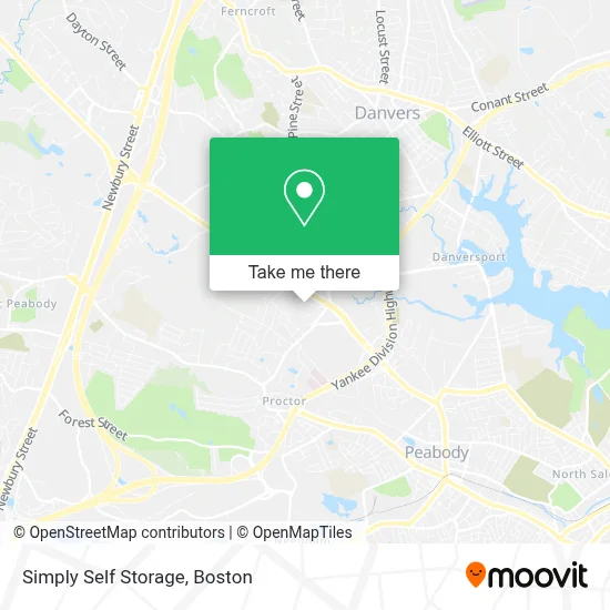 Simply Self Storage map