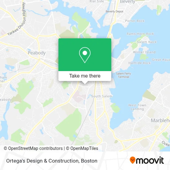 Ortega's Design & Construction map