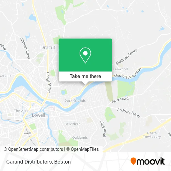 Garand Distributors map