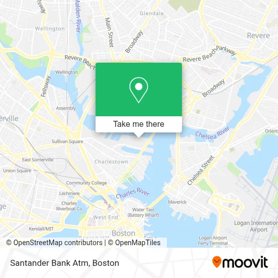 Santander Bank Atm map