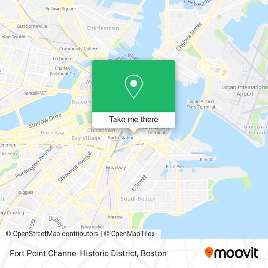 Fort Point Channel Historic District map