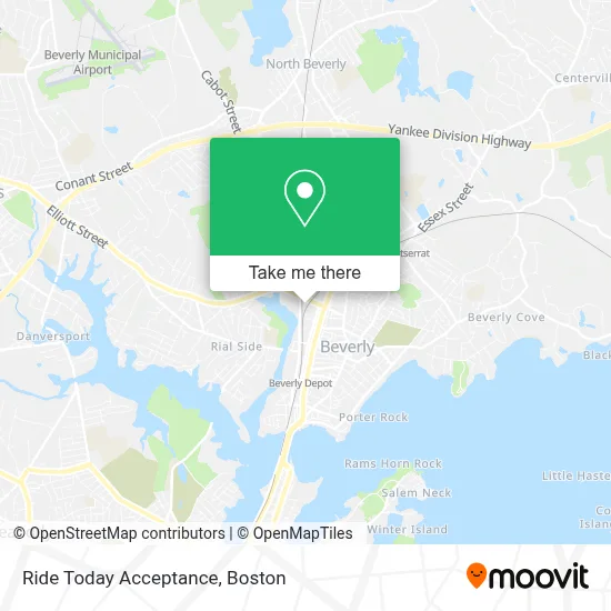 Ride Today Acceptance map