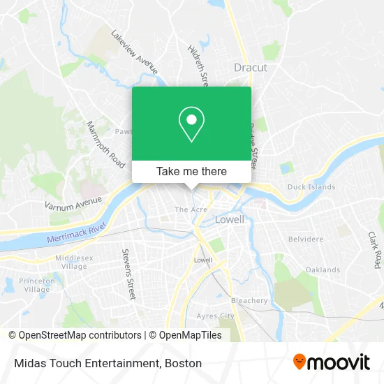 Midas Touch Entertainment map