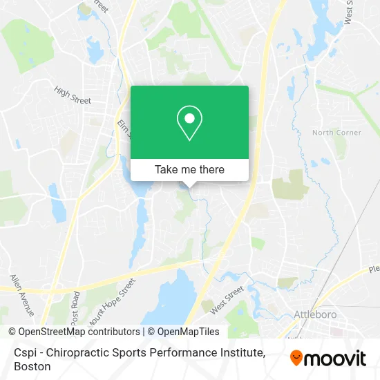 Cspi - Chiropractic Sports Performance Institute map