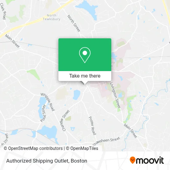 Authorized Shipping Outlet map