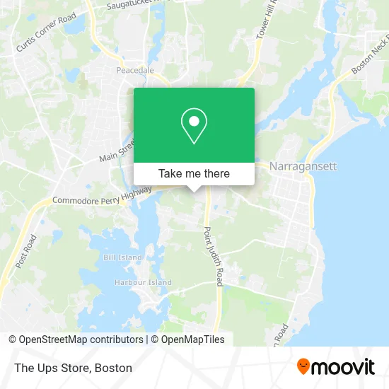 The Ups Store map