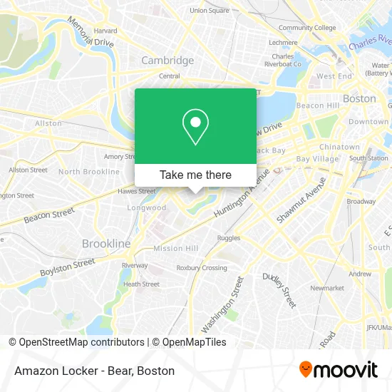 Amazon Locker - Bear map