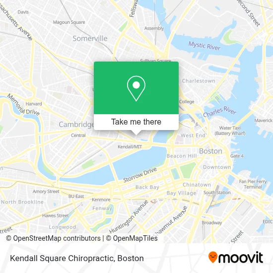 Kendall Square Chiropractic map