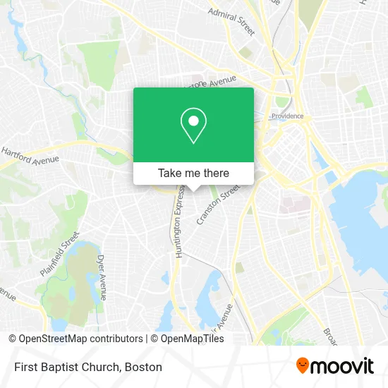 First Baptist Church map