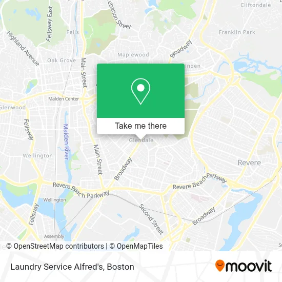 Laundry Service Alfred's map
