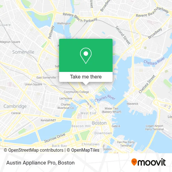 Austin Appliance Pro map