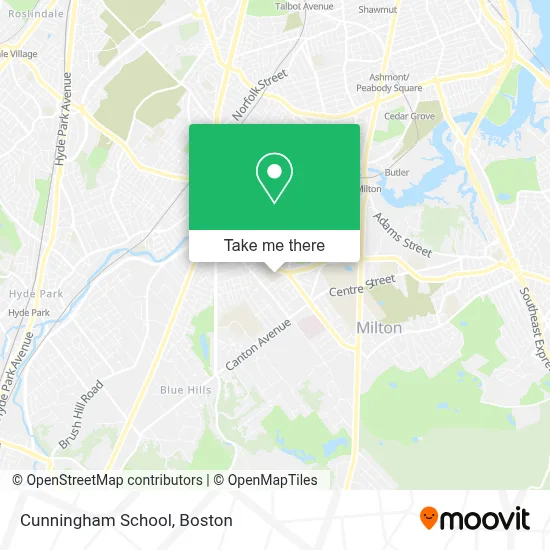 Cunningham School map
