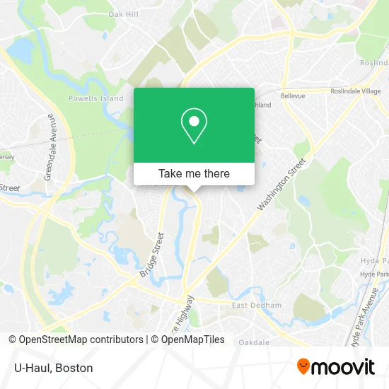 U-Haul map