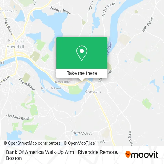 Bank Of America Walk-Up Atm | Riverside Remote map
