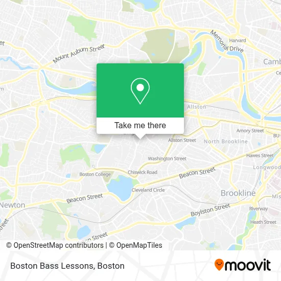 Boston Bass Lessons map