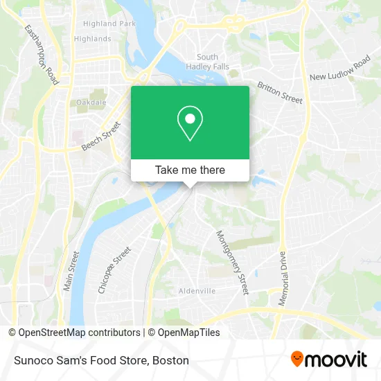 Sunoco Sam's Food Store map