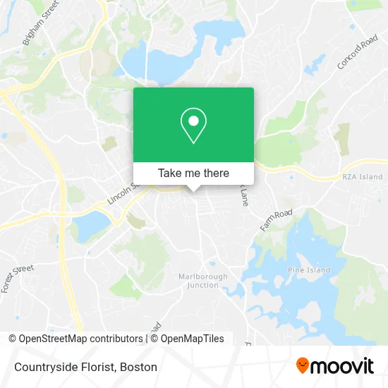 Countryside Florist map
