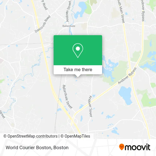 World Courier Boston map