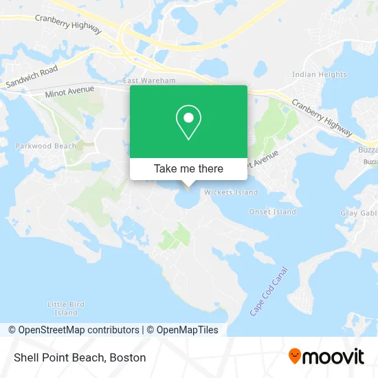 Shell Point Beach map