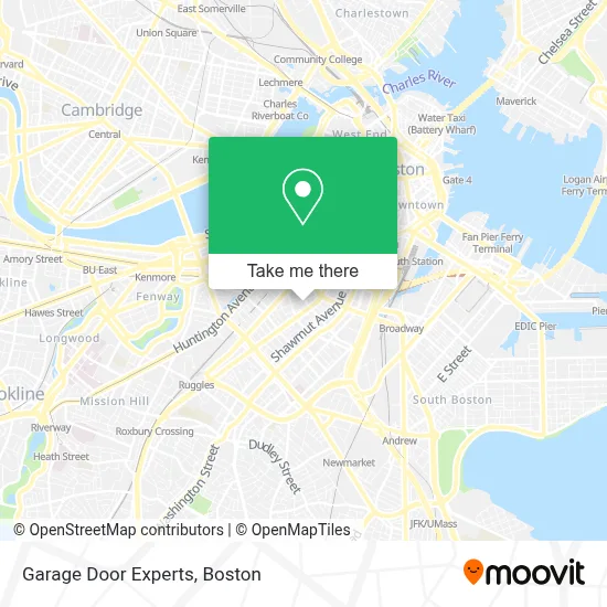 Garage Door Experts map