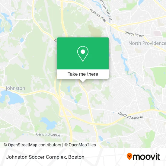Johnston Soccer Complex map