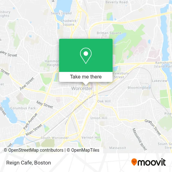 Reign Cafe map