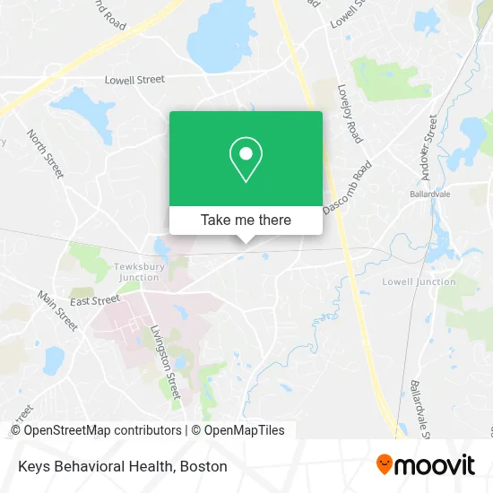 Keys Behavioral Health map