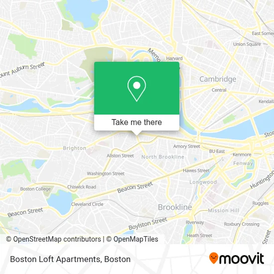 Boston Loft Apartments map
