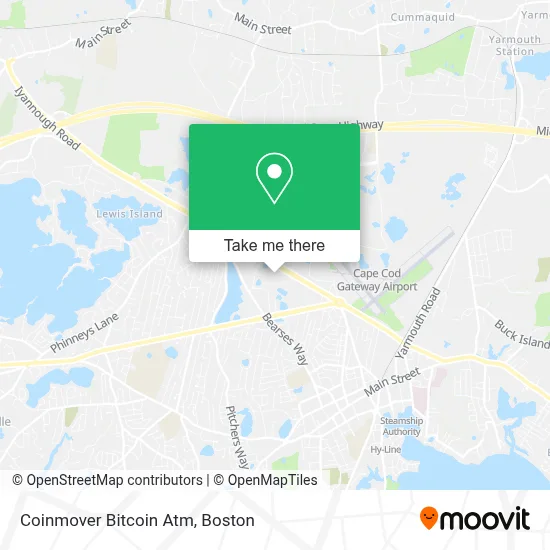 Coinmover Bitcoin Atm map