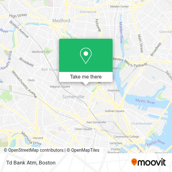 Td Bank Atm map