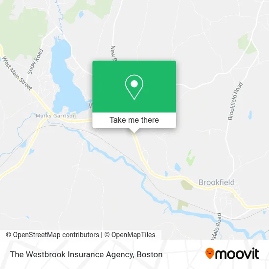 The Westbrook Insurance Agency map