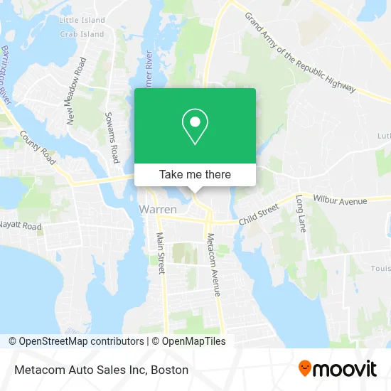 Metacom Auto Sales Inc map