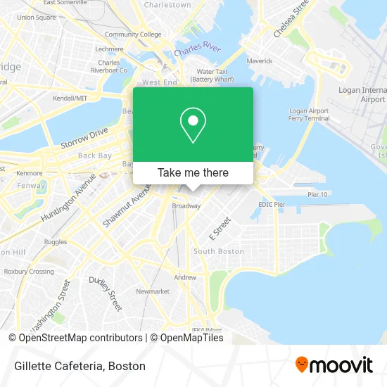 Gillette Cafeteria map