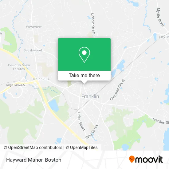 Hayward Manor map