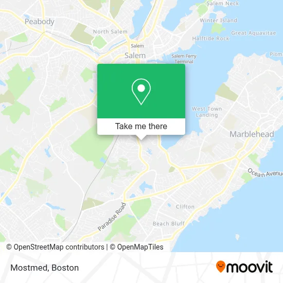 Mostmed map