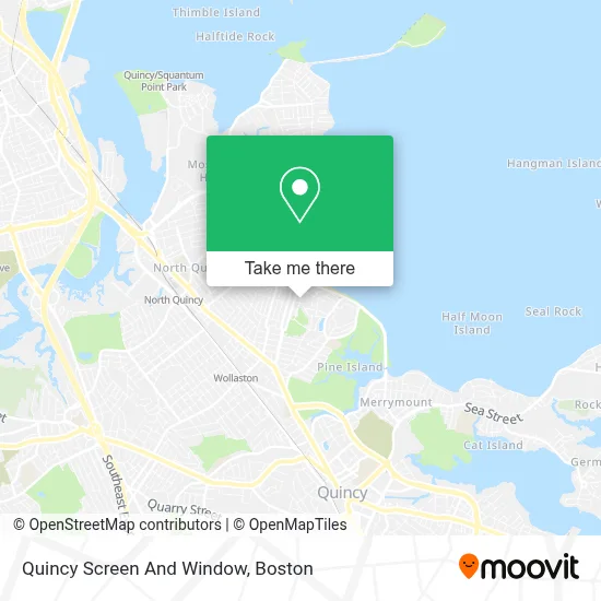 Quincy Screen And Window map