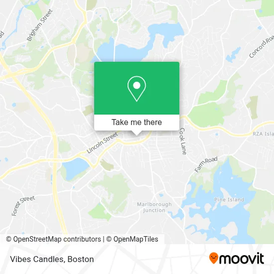 Vibes Candles map