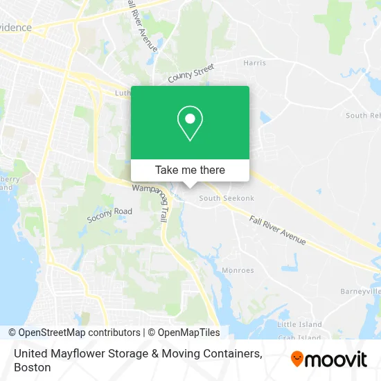 United Mayflower Storage & Moving Containers map