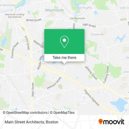 Main Street Architects map