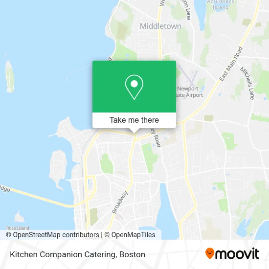 Kitchen Companion Catering map