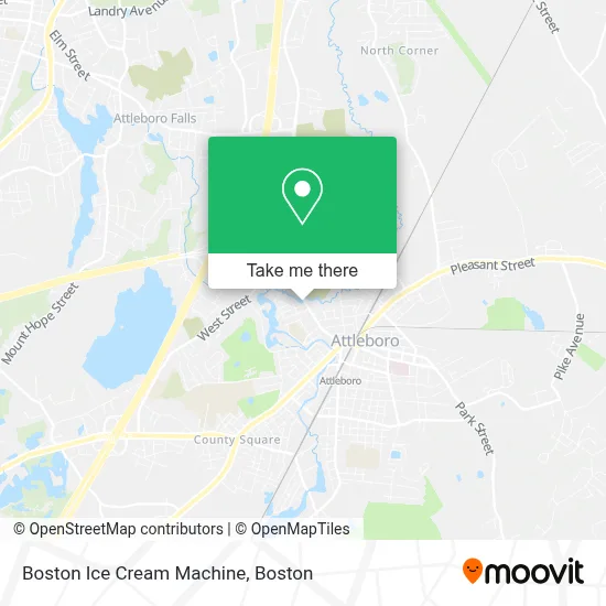 Boston Ice Cream Machine map